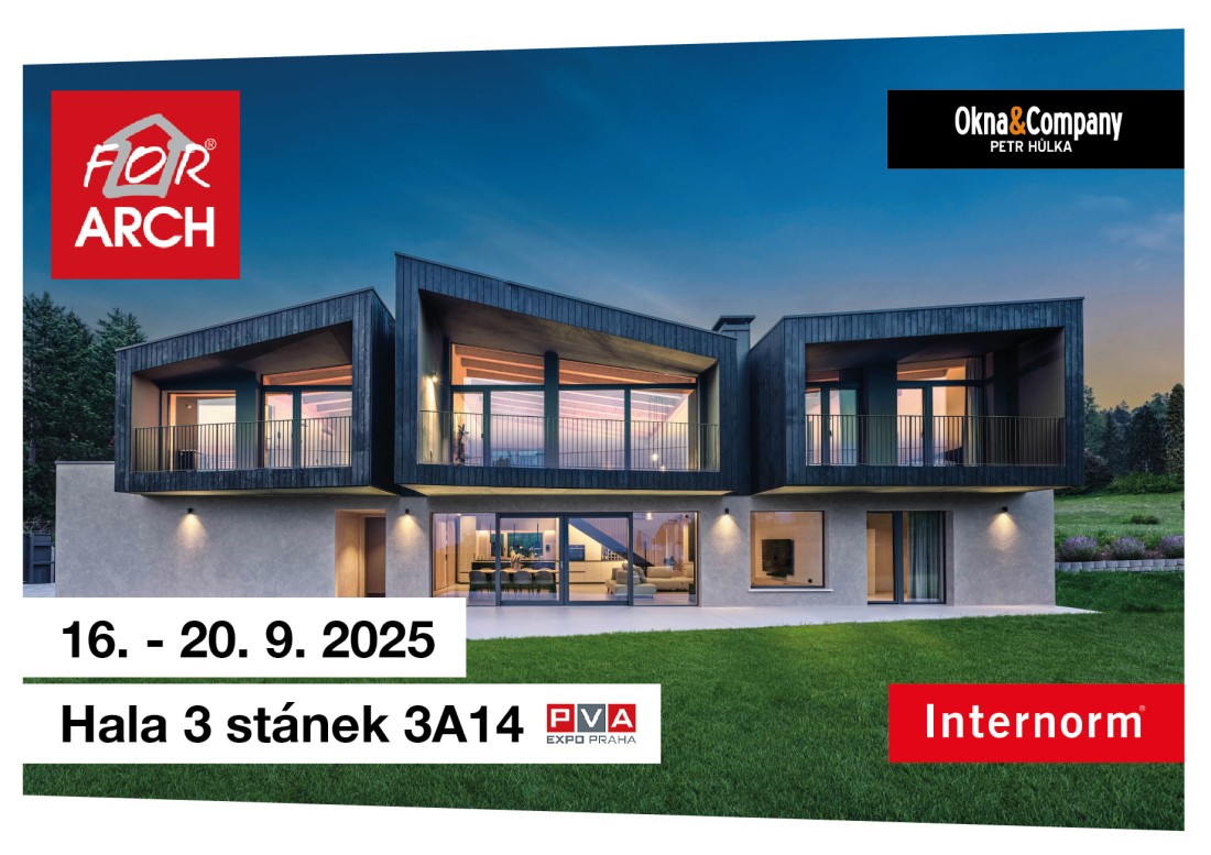 Pozvánka na FOR ARCH Praha Letňany